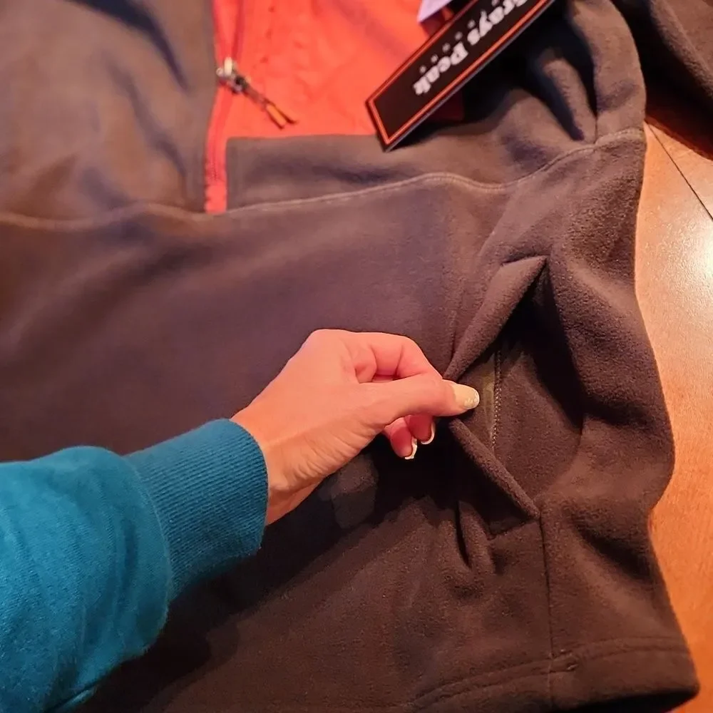 Grays Peak REI Zip Up Fleece Outdoor Activewear Sweater Small, Evergreen & Black